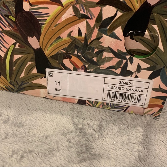 Size 11 Farm Rio Beaded Banana Platform Sandal - Picture 8 of 9